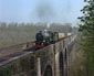 6024 crosses Porthkerry viaduct - 14 April 07